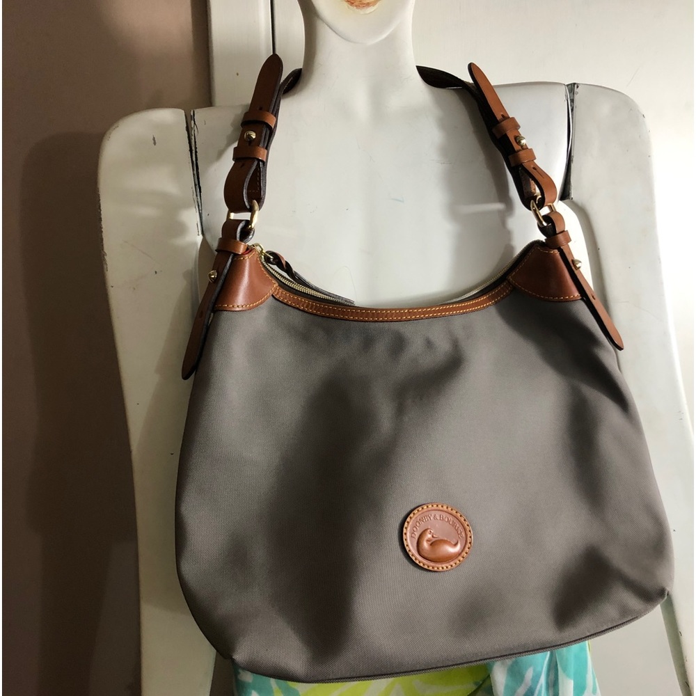 Dooney & Bourke Shoulder Bag Erica nylon & leather trim
